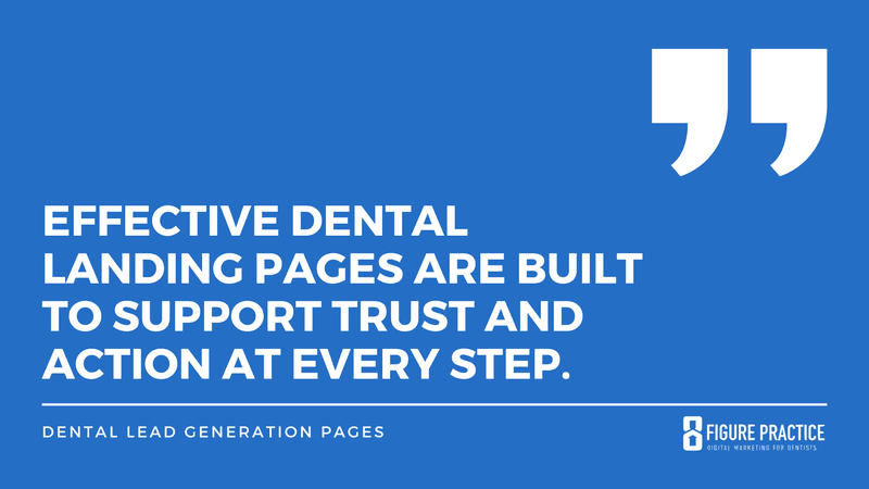dental lead generation pages