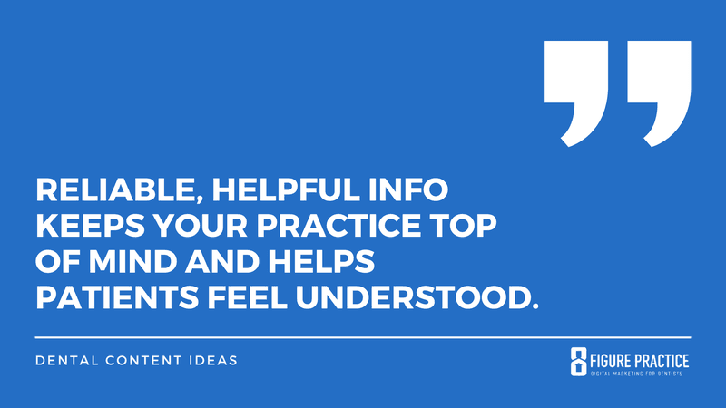dental content ideas