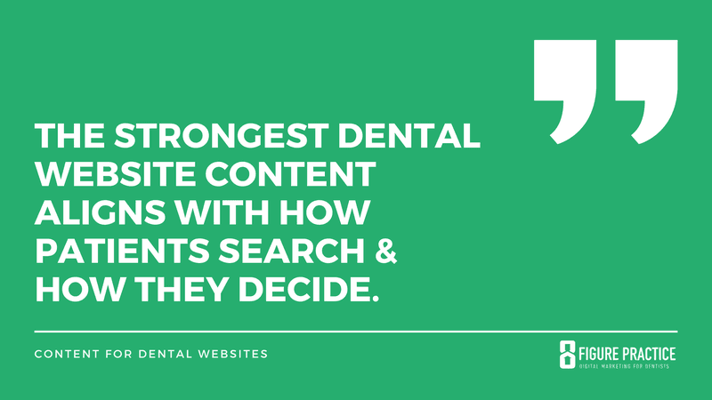 content for dental websites